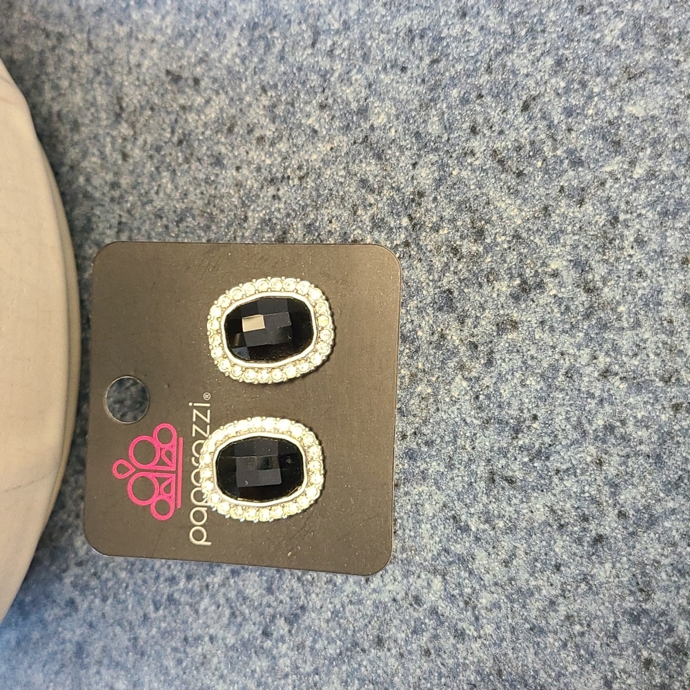 black diamond earrings